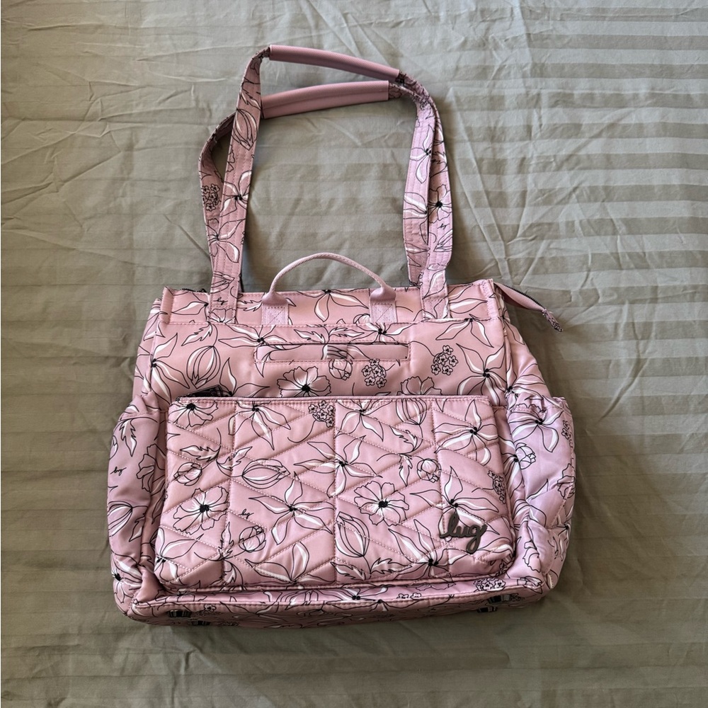 lug Soprano Pink Floral Quilted Tote